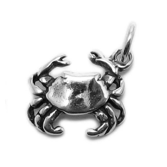 CRAB CHARM. STERLING SILVER - Picture 1 of 2